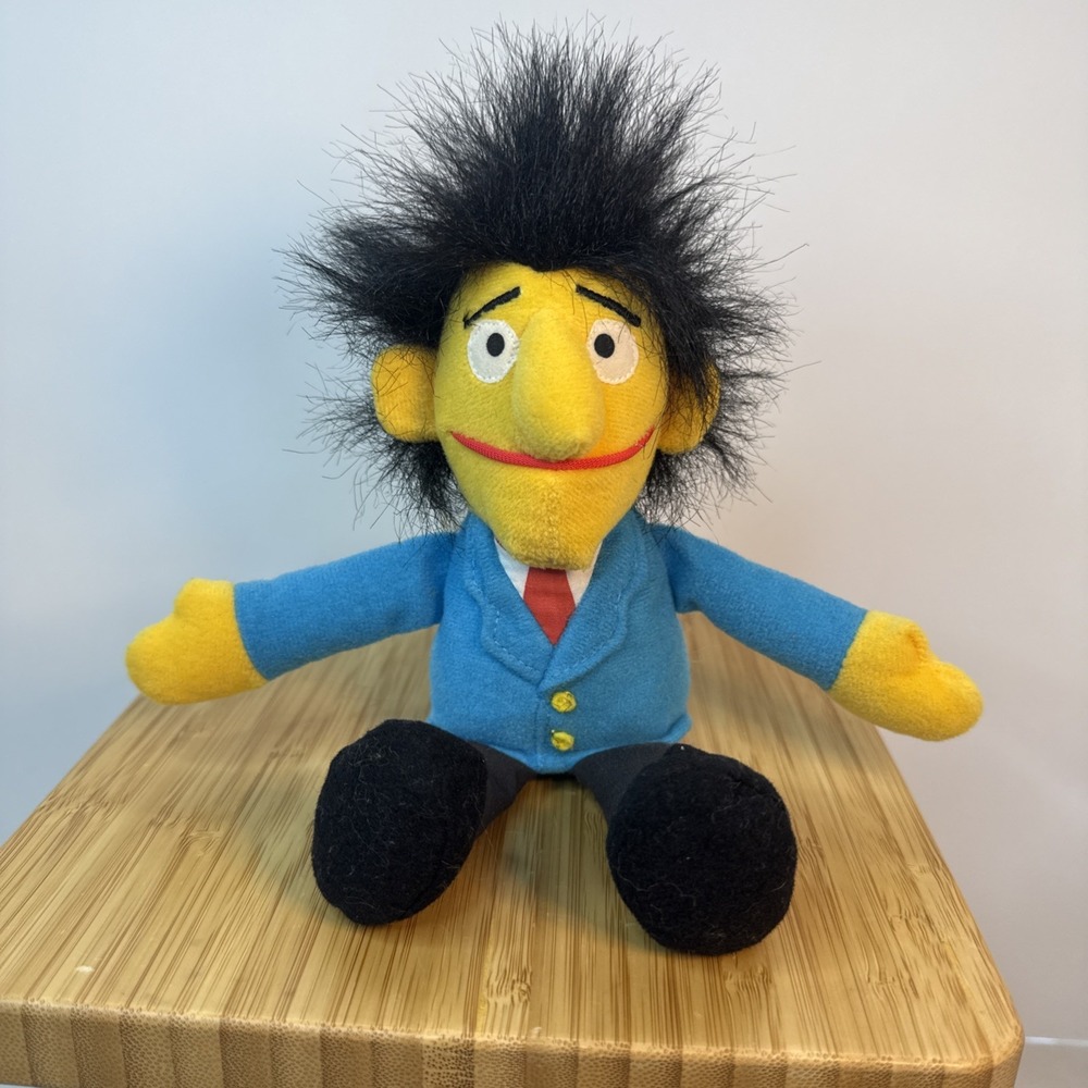 Sesame Street Beans Guy Smiley Plush Beanie 7" Jim Henson Muppet Tyco 1997 Tags